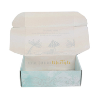 Boîte cadeau, impression personnalisée, écologique, recyclable, boîte en carton ondulé avec impression de logo à l'extérieur et à l'intérieur