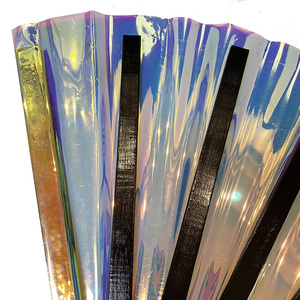 2022热销竹色彩虹色粉丝大手扇，为舞蹈派对举办粉丝 - Product Image 4