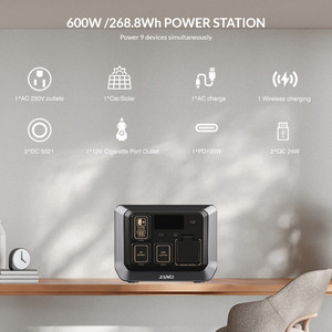 สถานีไฟฟ้าพกพา Senci 600W 512Wh ลิเธียม สำหรับแคมป์ปิ้งและฉุกเฉิน รุ่น SC-600PRO อายุการใช้งาน 3000+ รอบ พร้อมแบตเตอรี่ในตัว - Product Image 5