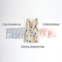 BespritGift Articles de Pâques mignons Sac de poussin lapin personnalisé Jouets de bonbons au chocolat Articles de collation Ensemble cadeau pour enfants pour la promotion des vacances