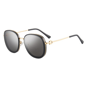 Lunettes de soleil en métal Tr90, monture noire, verres en nylon, protection UV400, style unisexe, pare-soleil, transmission de classe 2 - Product Image 2