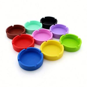 Cendrier promotionnel personnalisé avec logo, écologique, résistant à la chaleur, en PVC, couleur personnalisée, accessoire de fumeur portable, cadeaux d'affaires - Product Image 3