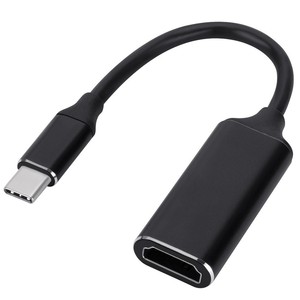 GXD 4K 30Hz USB-C to HD-Compatible Cable USB <strong>3</strong>.1 Type-C Male to Female HDTV <strong>Converter</strong> Adapter with Data Transfer White/Black ABS - Product Image 4