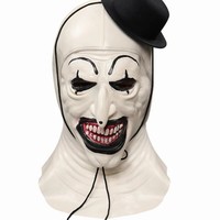 Masque d'horreur d'Halloween en gros, masque de cosplay Terrifier Art the Clown, masque de Joker pour adultes, accessoires de fête à thème de film, mascarade