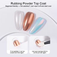 Vernis Gel UV LED Vegan Sans HEMA Effet Miroir Chromé Brillant Intense Facile à Appliquer Sans Essuyage