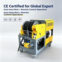 Machine de nettoyage de canalisations à essence nouvelle génération, 85 L/min, 2900 psi, démarrage à distance, rétraction automatique des tuyaux