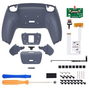EXtremeRate Rubberized Sterling Silver Remappable RISE V3 Remap Kit for PS5 Controller BDM-030/040/050 - Product Image 2