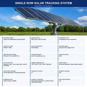 Rastreador Solar de Dos Ejes, la Plataforma Grande Puede Contener de 2 a 24 Paneles, y su Capacidad Instalada es Inferior a 15 Kilovatios - Product Image 5