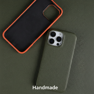 Funda de Cuero Genuino para <span class=keywords><strong>iPhone</strong></span>, Hecha a Mano, Anti-Rayones, Resistente a Huellas Dactilares, Protección Total para <span class=keywords><strong>iPhone</strong></span> 17 16 15 14 <span class=keywords><strong>13</strong></span> - Product Image 6