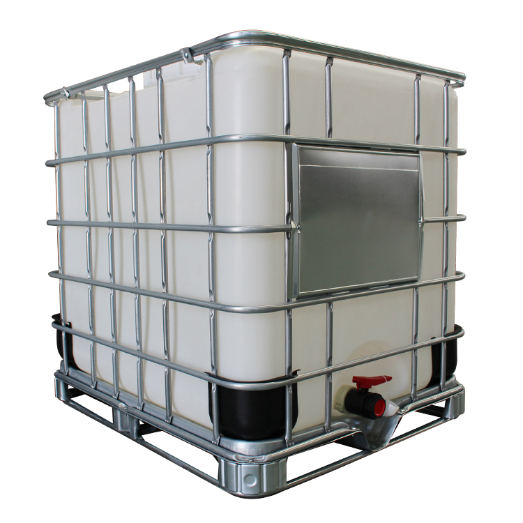 Barril Ibc de plástico para almacenamiento de agua, barril grande cuadrado de plástico para químicos, Ibc Ton