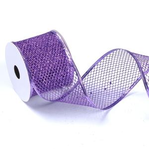 Customized Wire Edge Netting <strong>Deco</strong> <strong>Mesh</strong> <strong>Ribbon</strong> Wired for Crafts Project Decoration - Product Image 5