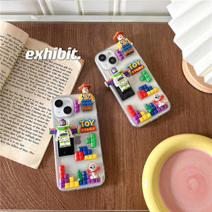 <span class=keywords><strong>Coque</strong></span> de téléphone en TPU durable de haute qualité pour iPhone 14 15, joli dessin animé, adorable <span class=keywords><strong>Toy</strong></span> <span class=keywords><strong>Story</strong></span>, briques, <span class=keywords><strong>coque</strong></span> de téléphone en silicone personnalisée - Product Image 4