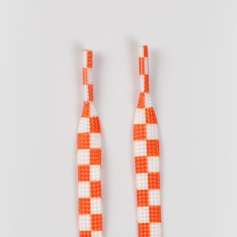 Orange white checkerboard-3