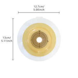 حاجز جلدي طبي من الهيدروكولويد ذو حافة محدبة لفتحة القولون، لوحة قاعدية للتصريف المعوي معتمدة من الاتحاد الأوروبي من الفئة الأولى للاستخدام البالغين - Product Image 6