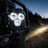 Phare de travail auxiliaire LED 3 pouces avec lentille 4D, feu antibrouillard pour Jeep Wrangler, SUV, tout-terrain, adaptable
