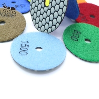 LITTLE ANT 3 pouces 80 mm Tampon diamanté flexible de qualité supérieure pour le polissage des bords incurvés du marbre et du granit