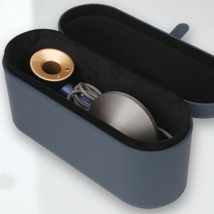 Boîte de rangement magnétique en cuir pour sèche-<span class=keywords><strong>cheveux</strong></span> <span class=keywords><strong>Dyson</strong></span> HD01 avec deux buses et étui cadeau de voyage en cuir PU - Product Image 5