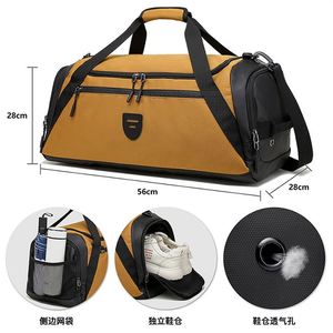 Bolsas de Viaje Grandes de Nailon para Mujer, Bolsa de Lona Impermeable para Gimnasio, Bolsas Deportivas para Hombre con Compartimento para Zapatos - Product Image 6