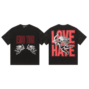 เสื้อยืดสตรีทแวร์ลายกราฟิกสำหรับผู้ชาย คุณภาพสูง เนื้อผ้าหนา 100% คอตตอน ผสมผสานอารมณ์แบบสปอร์ต แขนสั้น สไตล์ลำลอง - Product Image 2