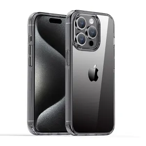 Xu Hướng Mới Trong Suốt Chống Sốc Bìa Không Vàng Trường Hợp Điện Thoại Cho Apple iPhone 15 Pro TPU Điện Thoại Di Động Bao Gồm