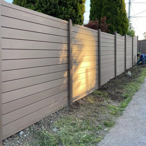 Clôture <span class=keywords><strong>en</strong></span> composite WPC résistante aux intempéries <span class=keywords><strong>de</strong></span> 6 pieds, panneaux <span class=keywords><strong>de</strong></span> clôture <span class=keywords><strong>en</strong></span> <span class=keywords><strong>bois</strong></span>-plastique à faire soi-même avec un ensemble <span class=keywords><strong>de</strong></span> poteaux <span class=keywords><strong>en</strong></span> aluminium - Product Image 6