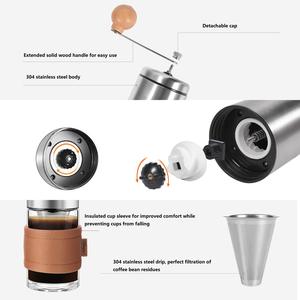 <span class=keywords><strong>Filtre</strong></span> de brassage 3 en 1 cafetière portable moulin à grains <span class=keywords><strong>lavable</strong></span> S304 corps moulin à café manuel <span class=keywords><strong>avec</strong></span> <span class=keywords><strong>filtre</strong></span> intégré - Product Image 5