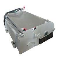 Balayeuse rotative avec déflecteurs en caoutchouc, entraînement hydraulique pour chargeuse compacte
