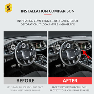Ricambi <span class=keywords><strong>Auto</strong></span> in fibra di carbonio per decorazione cruscotto <span class=keywords><strong>Auto</strong></span> per Dodge Challenger - Product Image 5
