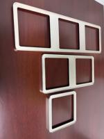 Panel dekorasi rumah pintar Anodized semua aluminium kustom dengan bingkai saklar kaca sentuh LED mesin CNC untuk penutup dinding Hotel
