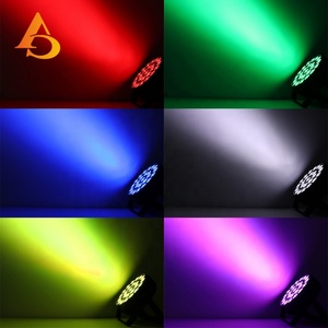 Iluminación de Escenario AICPOSE, Luz LED Plana RGBWA UV de 24x18w, Luz Par con Control DMX - Product Image 6