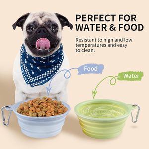Vente en gros de bols pliables pour chiens en silicone TPE, portables, pliables, pour l'extérieur, pour les voyages - Product Image 3