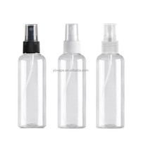 Bouteille PET transparente à pompe doseuse, à épaulement rond, pour liquides, 30ml 50ml 60ml 100ml 120ml 2 oz 4oz, avec pulvérisateur à brume fine