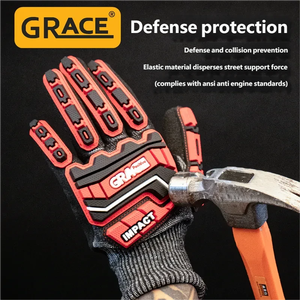 GR-3150D D-Grade Anti Cutting TPR Thermoplastic Rubber Impact Resistant <b>Gloves</b> With <b>Touch</b> Sensitive Phone - Product Image 6