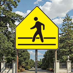 منتجات السلامة على الطرق العاكسة بلوح من الألومنيوم مع توخي الحذر والتحذير لافتات تحذير السلامة على الطرق - Product Image 3