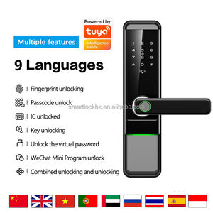 Serrure intelligente pour porte en bois SINON, en alliage d'aluminium, avec connexion Wi-Fi Cloud, application Tuya TTlock, pour maison et usage industriel, serrure électronique pour porte d'entrée. - Product Image 4