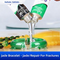 Kafuter Clear Two Component Epoxy Adhesive Fast Curing AB Glue Tahan Panas 120C untuk Kaca Kristal Logam