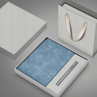 Ensemble cadeau de carnet de notes en papier A5 personnalisé avec logo imprimé en sérigraphie, stylo inclus, promotionnel pour entreprises, vente en gros