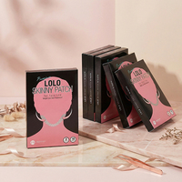 LOLOSKINNY Masque Coréen Unisexe Édition Noire pour Lifting Facial et Contouring en V, Soin Raffermissant et Remodelant la Ligne de la Lèvre, 10 Unités