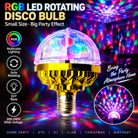 Ampoule LED RGB E27 à rotation automatique, lumière de fête, 220V, boule magique colorée pour KTV, DJ, club, maison, fête de Noël