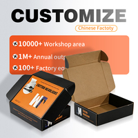 Caja de cartón corrugado plegable personalizada con impresión CMYK para envíos, caja de embalaje para regalos, mercancía y productos.