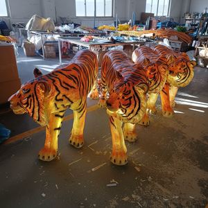 Lámpara LED con Forma de Tigre para Jardín, Decoración Navideña para Exteriores, Estatua de Animal de Resina, Resistente al Agua IP65 - Product Image 1