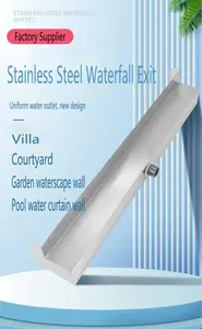Hot Selling Garden Stainless Steel Pool Outdoor Wall Fountain Waterfalls