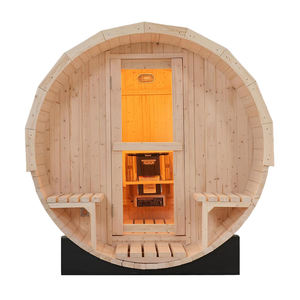 Sauna à vapeur en bois massif de qualité supérieure pour l'extérieur, pour une récupération accélérée et une expérience de spa à domicile, construction durable - Product Image 2