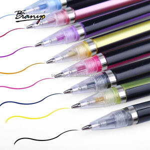 Stylos à encre <span class=keywords><strong>gel</strong></span> pastel de haute qualité, <span class=keywords><strong>48</strong></span> couleurs, ensemble de couleurs bonbon, paillettes, pour fournitures scolaires/artistiques, fournitures de bureau - Product Image 2