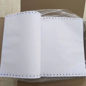 Papel Autocopiativo NCR de 5.5*9.5 Pulgadas, 2 Capas, 55g, Azul, para Impresión por Ordenador, CB CF para Uso Bancario, 48/50/55/60/62gsm - Product Image 1