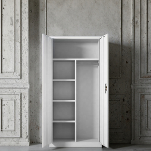 Locker de Acero Moderno Multiespacio Ropero Metálico con Colgador Guardarropa para Empleados Barato Armario Metálico para Ropa - Product Image 5