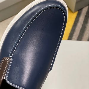 Mocassins de conduite pour hommes en cuir de veau véritable 100% authentique, chaussures plates décontractées avec semelle extérieure en caoutchouc amortissante, logo personnalisé EVERGREEN - Product Image 5
