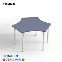 Ensemble bureau et chaise d'école, table d'étude pour étudiant, table de lecture et de formation, bureau et chaise d'école modernes et réglables pour étudiant