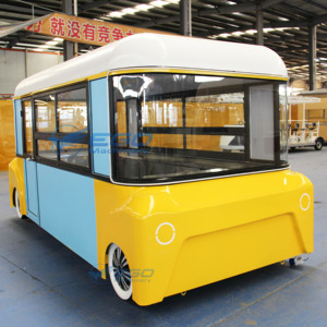 Camion de restauration rapide électrique, chariot de vente ambulante, camion mobile, tricycle Piaggio, équipement de cuisine en acier inoxydable, Zero - Product Image 3