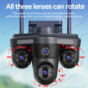 Telecamera di Sicurezza WiFi per Esterni con 3 Schermi, Rilevamento Movimento, Visione Notturna a Colori, Audio Bidirezionale, Telecamere di Sicurezza Dirette dalla Fabbrica - Product Image 4